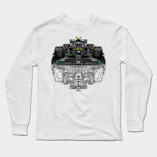 Sketch  W14 Vector Art 44 Long Sleeve T-Shirt